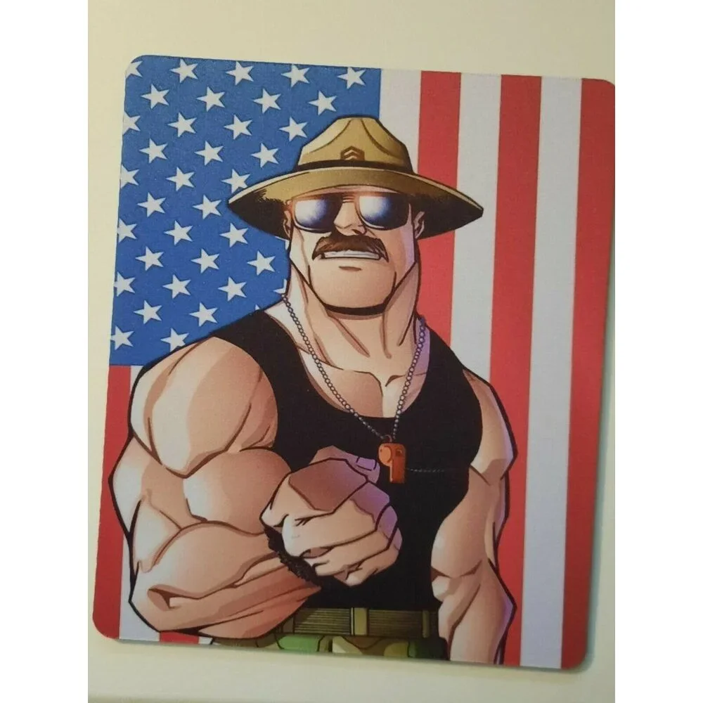 GI Joe Sgt Slaughter All American USA‎ Mouse Pad